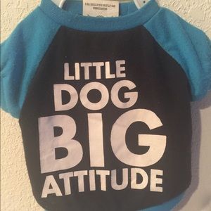 Little Dog BIG Attitude Dog Shirt 👕 🐕